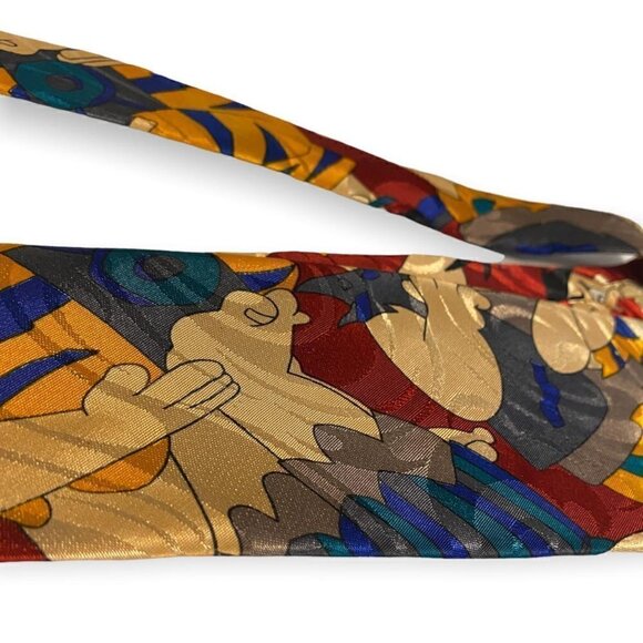 Vintage Flintstones Bunbury Hand-Made Silk Neck Tie - Picture 4 of 4